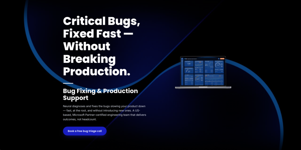 landing page for critical bugs fixed keyword research tech company usa based neural lia virginia castillo web and marketing